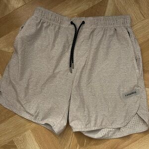 Legends Luka shorts in light gray heather 7” inseam